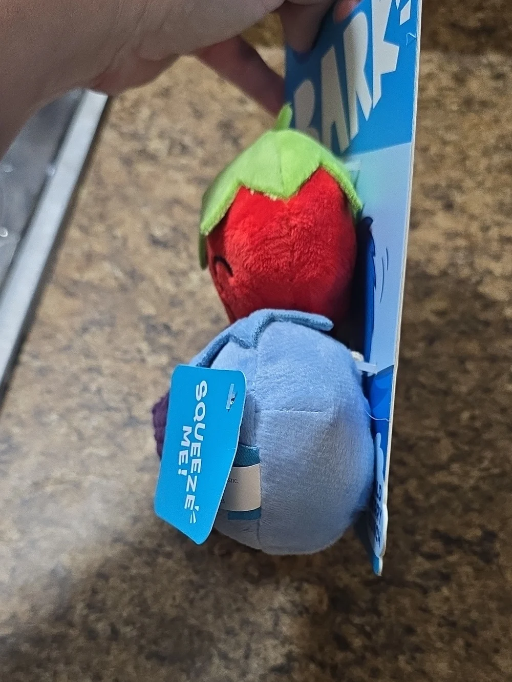 Bark Wild Berry Bunch Plush Fruit Squeak Dog Toy Trio -  NWT  XS-S 0-20 Pounds‎